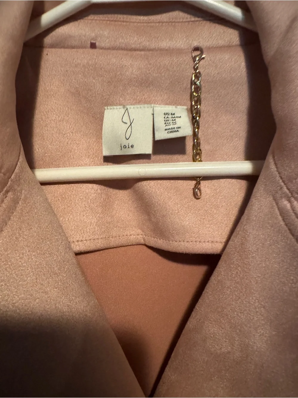 Joie Pale Pink Faux Suede Moto Jacket NWT Size M